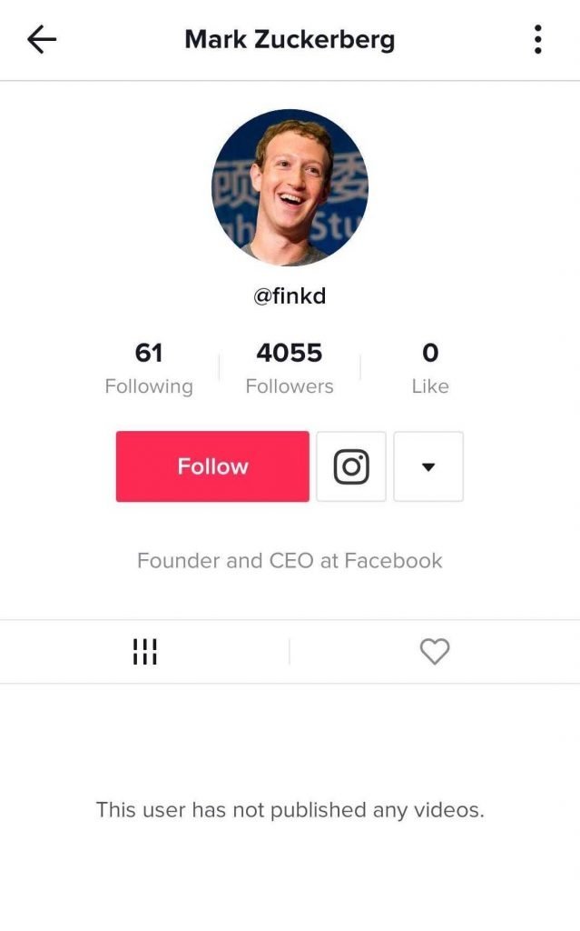 TikTok User Account