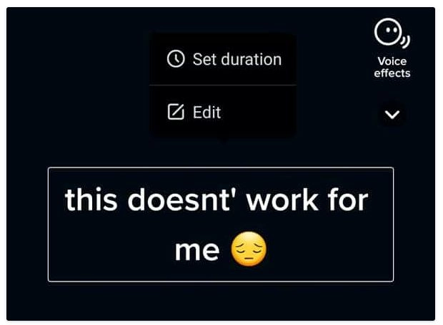 Perchè non funziona in tiktok
