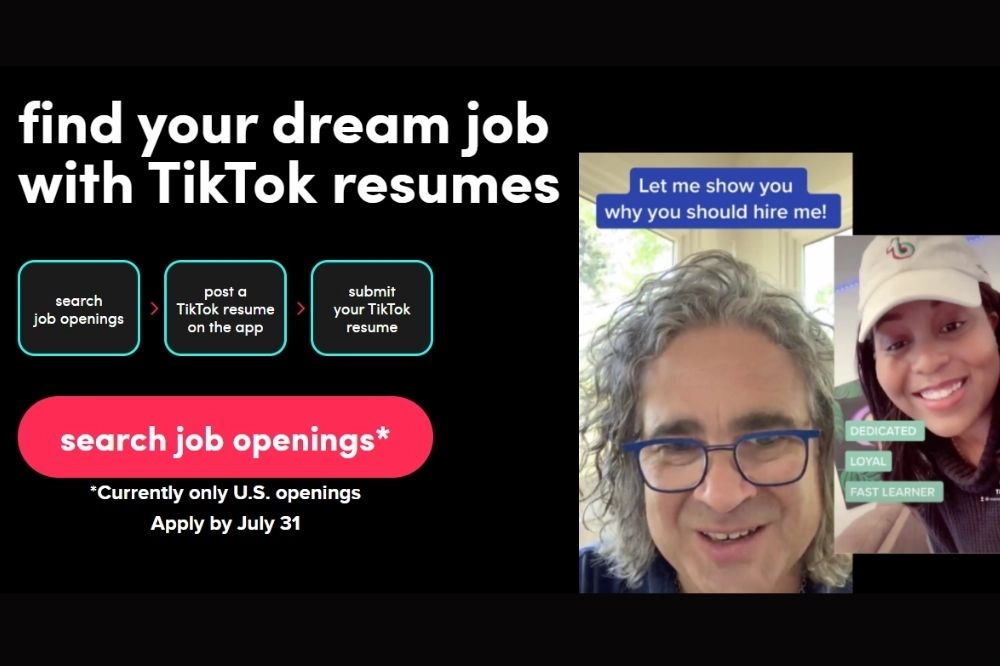 tiktok resumes foto